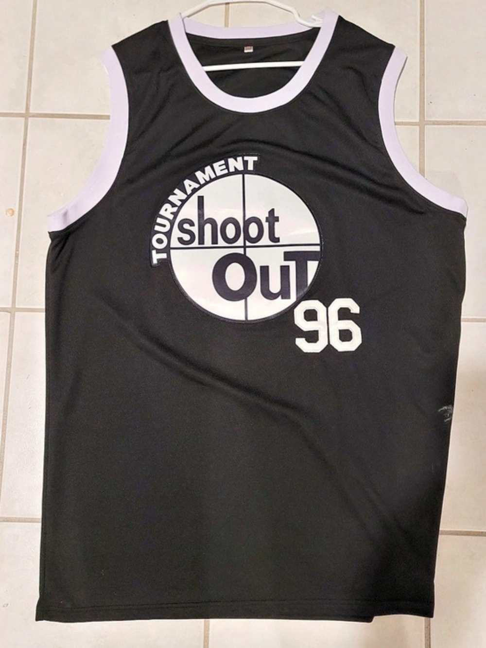 Above the Rim Birdie 96 Tournament Shoot Out Basketball Jersey XXL Black & White